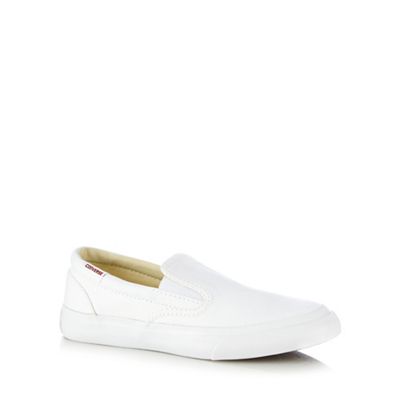 Converse Boys' white 'All Star' slip-on shoes